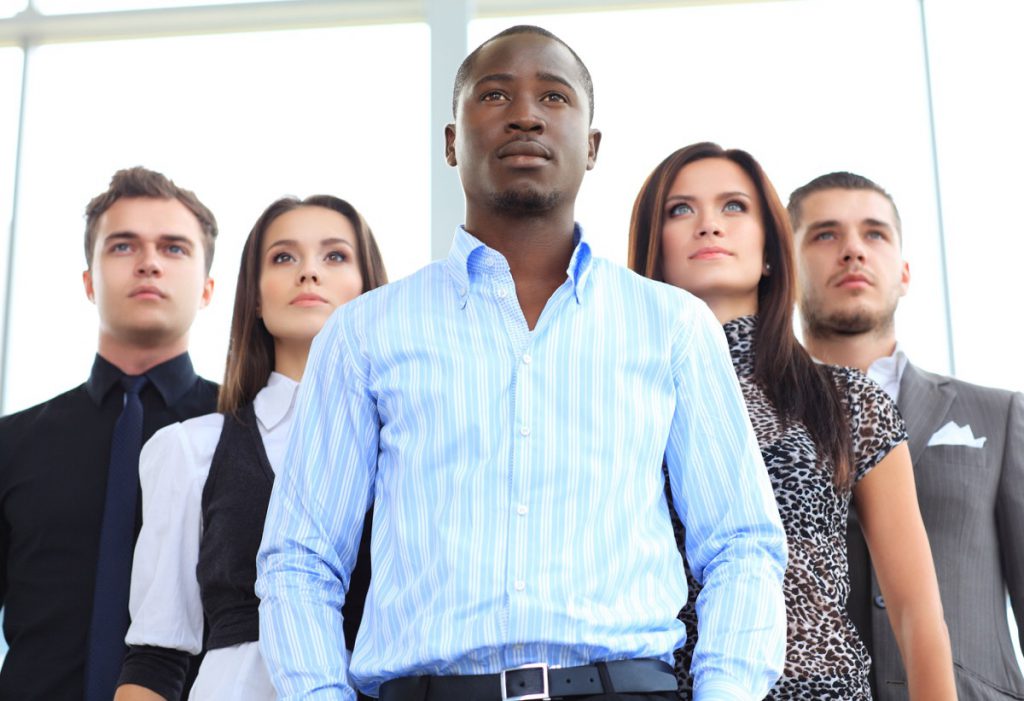 Group portrait of a professional business team