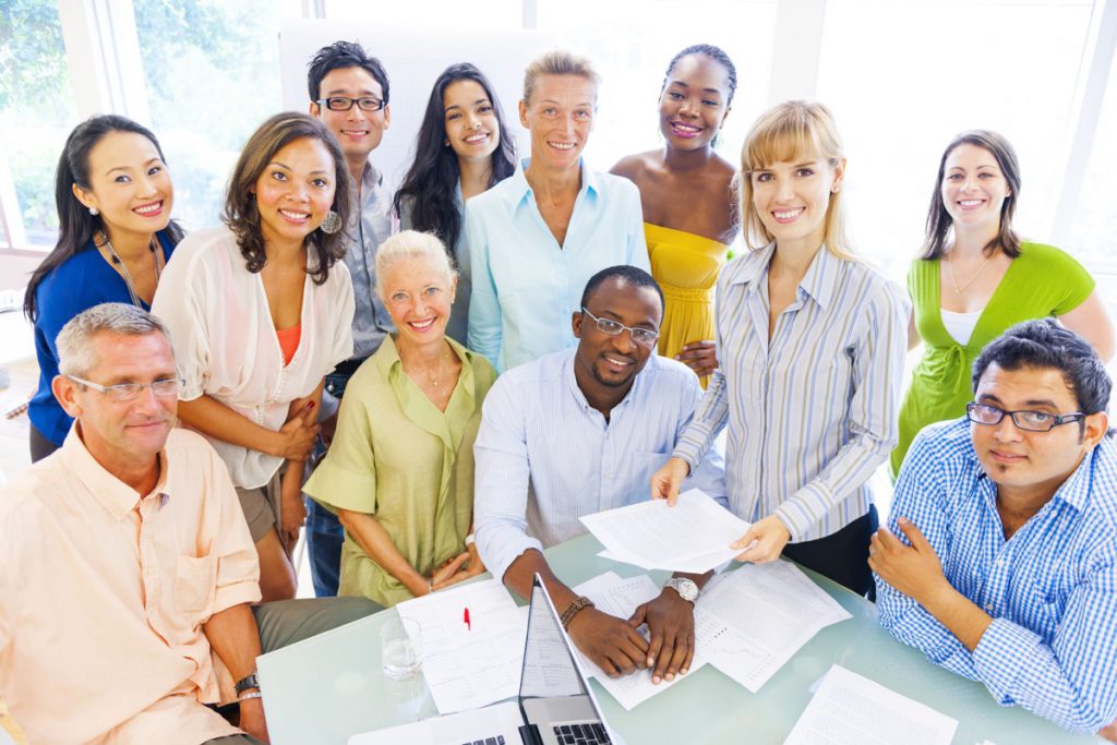 Group of Diverse Business Colleagues Enjoying Success