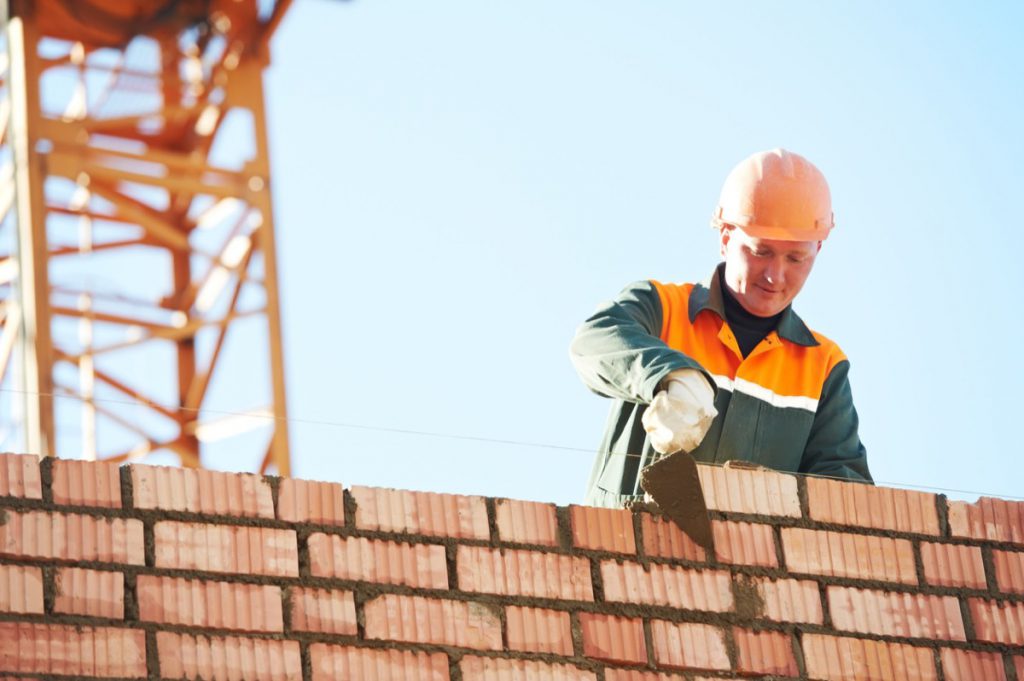 construction mason worker bricklayer